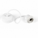 Loft Metal Ring white "bulb" pendant lamp Kolorowe Kable