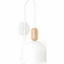 Ovoi white scandinavian pendant wall lamp Kolorowe Kable
