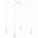 Loft Multi Metal Line IV white&elderberry "spider" pendant lamp Kolorowe Kable