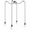 Loft Multi Metal Line IV black&black tulip "spider" pendant lamp Kolorowe Kable