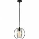 Jaula 29 black&gold wire ball pendant lamp TK Lighting