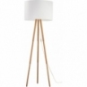 Lampa podłogowa do salonu | Lampa podłogowa trójnóg z abażurem Tokyo sosna/biały TK Lighting