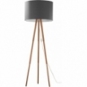 Lampa podłogowa do salonu | Lampa podłogowa trójnóg z abażurem Tokyo sosna/grafitowy TK Lighting