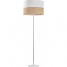 Lampa podłogowa do salonu | Lampa podłogowa boho Linobianco 50 biała TK Lighting