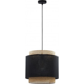 Lampa wisząca rattanowa Boho 38 czarna TK Lighting