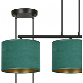 Hilde III green pendant lamp with shades Emibig 2