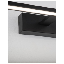 Stylowy Kinkiet podłużny łazienkowy Cleos LED 41 czarny nad lustro