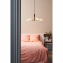 Lampa wisząca szklana retro Kjbenhavn 50cm antyczny mosiądz HaloDesign | Lampy wiszące do salonu, kuchni i sypialni