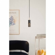 Lampa wisząca tuba Frame 6 czarna HaloDesign | Lampy wiszące do salonu, kuchni i sypialni