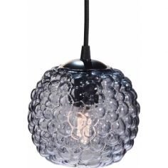 Lampa wisząca szklana kula dekoracyjna Grape 15cm szkło dymione HaloDesign | Lampy wiszące do salonu, kuchni i sypialni