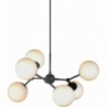Lampa wisząca szklane kule Atom Large VI czarny/opal HaloDesign | Lampy wiszące do salonu, kuchni i sypialni