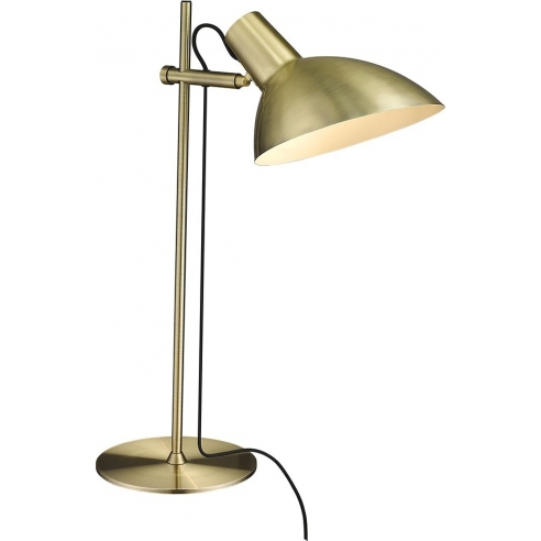 Lampa na biurko Metropole Bord mosiężna HaloDesign | Lampa na biurko do pracy i czytania