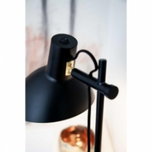 Lampa podłogowa do czytania Metropole czarna HaloDesign | Lampa podłogowa do salonu