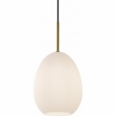 Bod 20cm white glass pendant lamp HaloDesign