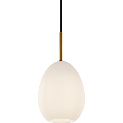 Lampa wisząca szklana Bod 14cm biała HaloDesign | Lampy wiszące do salonu, kuchni i sypialni