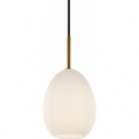 Lampa wisząca szklana Bod 14cm biała HaloDesign | Lampy wiszące do salonu, kuchni i sypialni