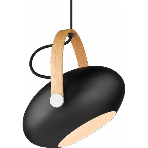 Lampa wisząca skandynawska D.C 26cm czarna HaloDesign | Lampy wiszące do salonu, kuchni i sypialni