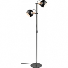 Lampa podłogowa 2 punktowa D.C czarna HaloDesign | Lampa podłogowa do salonu