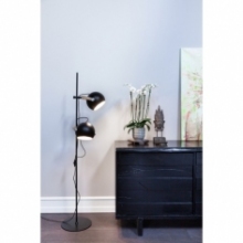 Lampa podłogowa 2 punktowa D.C czarna HaloDesign | Lampa podłogowa do salonu