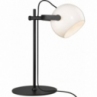 Lampa biurkowa skandynawska D.C opal/czarny dąb HaloDesign | Lampa na biurko do pracy i czytania