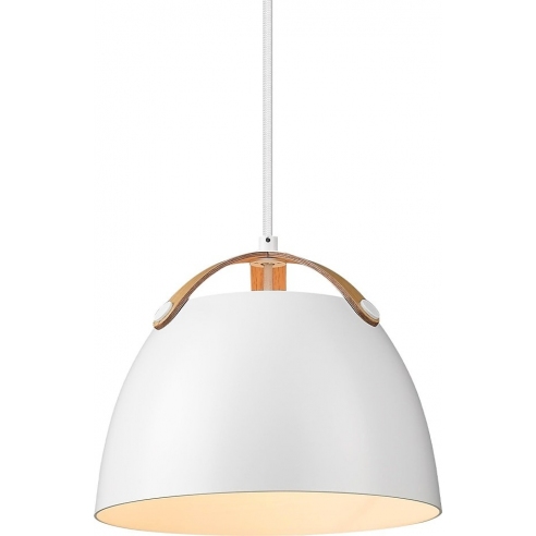 Lampa wisząca skandynawska Oslo 24cm biała HaloDesign | Lampy wiszące do salonu, kuchni i sypialni