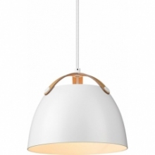 Lampa wisząca skandynawska Oslo 24cm biała HaloDesign | Lampy wiszące do salonu, kuchni i sypialni