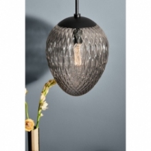 Lampa wisząca szklana Woods 25cm szkło dymione HaloDesign | Lampy wiszące do salonu, kuchni i sypialni