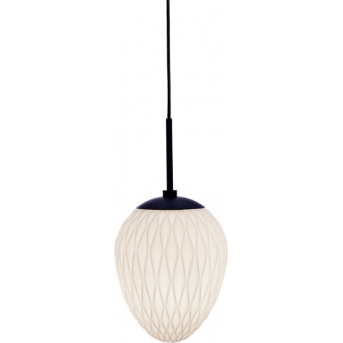 Lampa wisząca szklana Woods 20cm biała HaloDesign | Lampy wiszące do salonu, kuchni i sypialni
