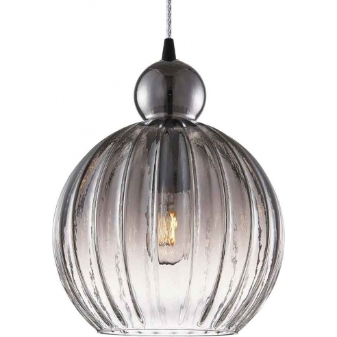 Lampa wisząca szklana dekoracyjna Ball Ball 32cm szkło dymione HaloDesign | Lampy wiszące do salonu, kuchni i sypialni