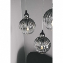 Lampa wisząca szklana dekoracyjna Ball Ball 15cm szkło dymione HaloDesign | Lampy wiszące do salonu, kuchni i sypialni
