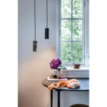 Lampa wisząca tuba loft Halo 6cm czarna HaloDesign | Lampy wiszące do salonu, kuchni i sypialni