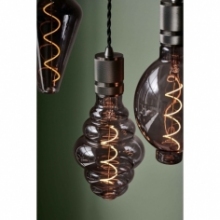 Lampa wisząca żarówka na kablu loft Halo czarna HaloDesign | Lampy wiszące do salonu, kuchni i sypialni