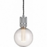Lampa wisząca żarówka na kablu loft Halo srebrny mat HaloDesign | Lampy wiszące do salonu, kuchni i sypialni