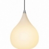 Lampa wisząca szklana Drops 30cm biała HaloDesign | Lampy wiszące do salonu, kuchni i sypialni