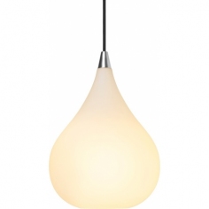 Lampa wisząca szklana Drops 23cm biała HaloDesign | Lampy wiszące do salonu, kuchni i sypialni