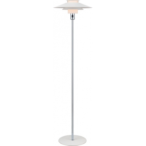 Lampa podłogowa nowoczesna Rivoli biały /chrom HaloDesign | Lampa podłogowa do salonu