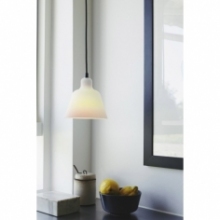 Lampa wisząca szklana Carpenter 15cm biała HaloDesign | Lampy wiszące do salonu, kuchni i sypialni