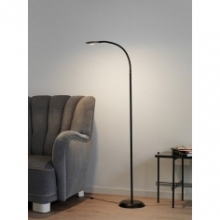 Lampa podłogowa minimalistyczna Fix LED czarna HaloDesign | Lampa podłogowa do salonu