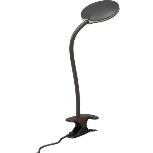 Lampa biurkowa z klipsem Fix LED czarna HaloDesign | Lampa na biurko do pracy i czytania