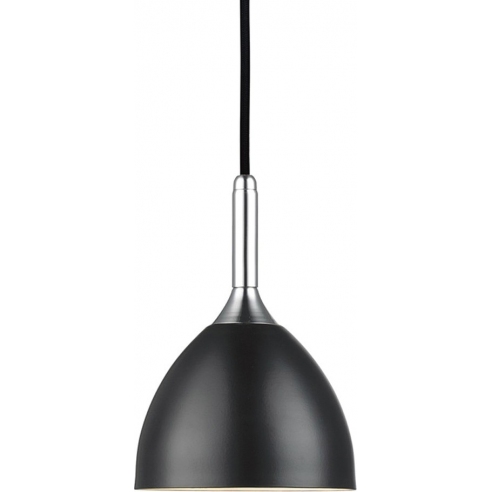 Lampa wisząca Bellevue 14cm czarny/chrom HaloDesign | Lampy wiszące do salonu, kuchni i sypialni