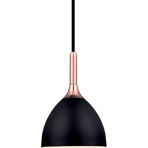 Lampa wisząca Bellevue 14cm czarny/miedź HaloDesign | Lampy wiszące do salonu, kuchni i sypialni