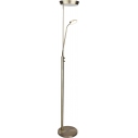 Lampa podłogowa z lampką do czytania Vegas Combi LED mosiężna HaloDesign | Lampa podłogowa do salonu