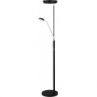 Lampa podłogowa z lampką do czytania Vegas Combi LED czarna HaloDesign | Lampa podłogowa do salonu