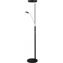 Lampa podłogowa z lampką do czytania Vegas Combi LED czarna HaloDesign | Lampa podłogowa do salonu