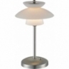 Lampa na stolik nocny Dallas opal/srebrny HaloDesign | Lampa na stolik nocny, komodę i parapet