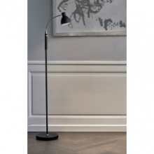 Lampa podłogowa regulowana Hudson LED czarna HaloDesign | Lampa podłogowa do salonu