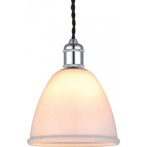 Lampa wisząca szklana retro Wave 15cm opal HaloDesign | Lampy wiszące do salonu, kuchni i sypialni