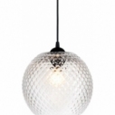 Lampa wisząca szklana retro Nobb 22cm przezroczysta HaloDesign | Lampy wiszące do salonu, kuchni i sypialni