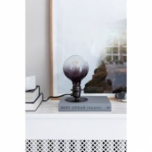 Lampa stołowa industrialna Combi czarny metalik HaloDesign | Lampa na stolik nocny, komodę i parapet