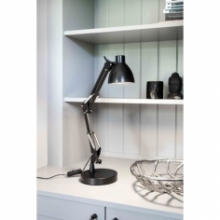 Lampa biurkowa regulowana Bronx LED czarna HaloDesign | Lampa na biurko do pracy i czytania